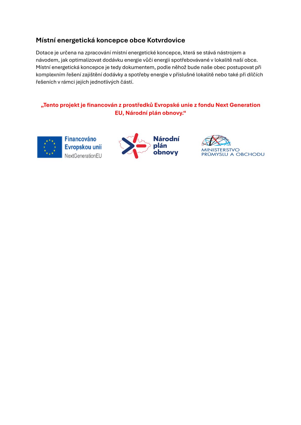 MEK publicita Kotvrdovice